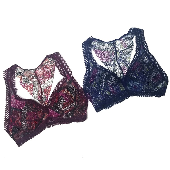 Victoria's Secret Other - Victoria's Secret XS Lace Bralettes Set Of Two